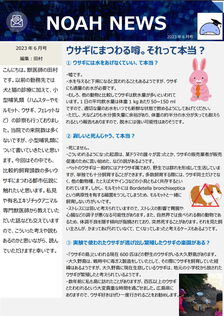 <月刊 NOAH NEWS 2023年 6月号>
